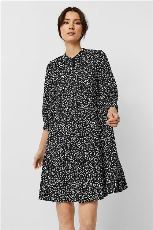 Simone mini kjole - Sortblomstret - Dame - L - Vero Moda