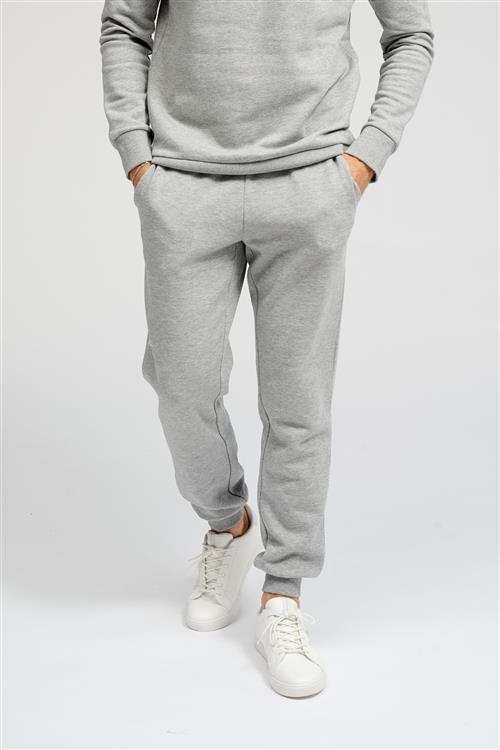 Basic Sweatpants - Lys Grå Melange - Herre - 2XL - TeeShoppen