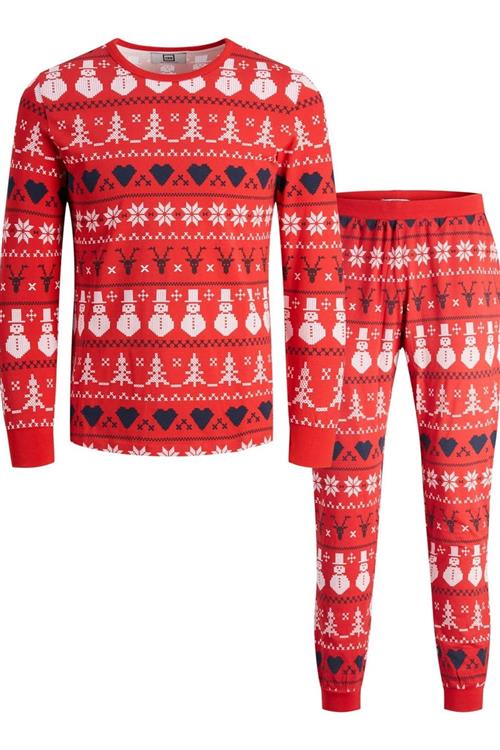 Snowflake Junior Pyjamas - Rød - Herre - 146 - TeeShoppen