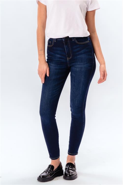 Originale Performance Skinny Jeans - Dark Blue Denim - Dame - M/34 - TeeShoppen