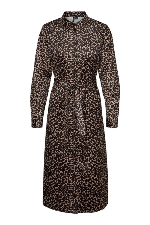 Ida Calf Skjorte Kjole - Leo Silver Mink - L - Vero Moda