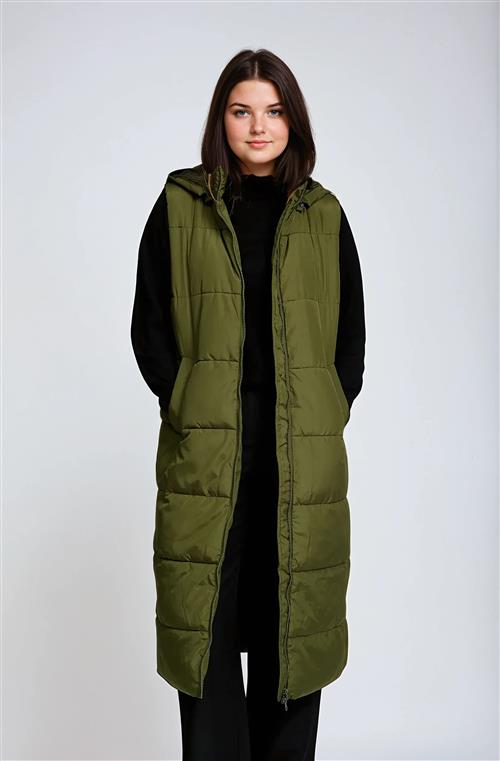 Rebecca Vest - Mørkegrøn - Dame - S - TeeShoppen