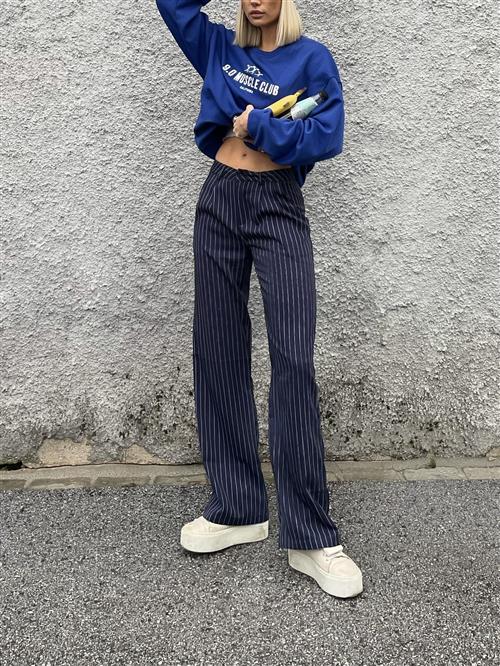 Staple pants - blue striped - 2XS - May