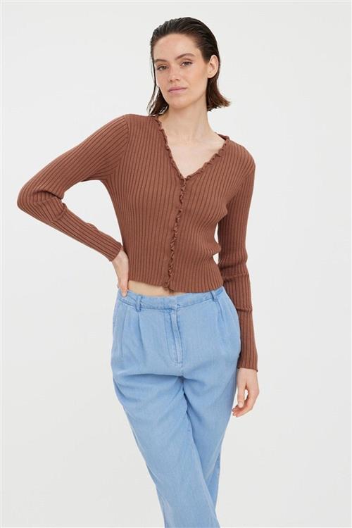 Elly Frill Cardigan - Aztec - L - Vero Moda