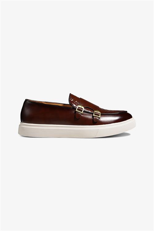 Loafers med spænde - Brun - 43 - TeeShoppen