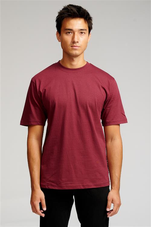 Oversized T-shirt - Bordeaux - Herre - 3XL - TeeShoppen