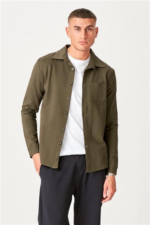Performance Overshirt - Oliven grøn - 3XL - TeeShoppen