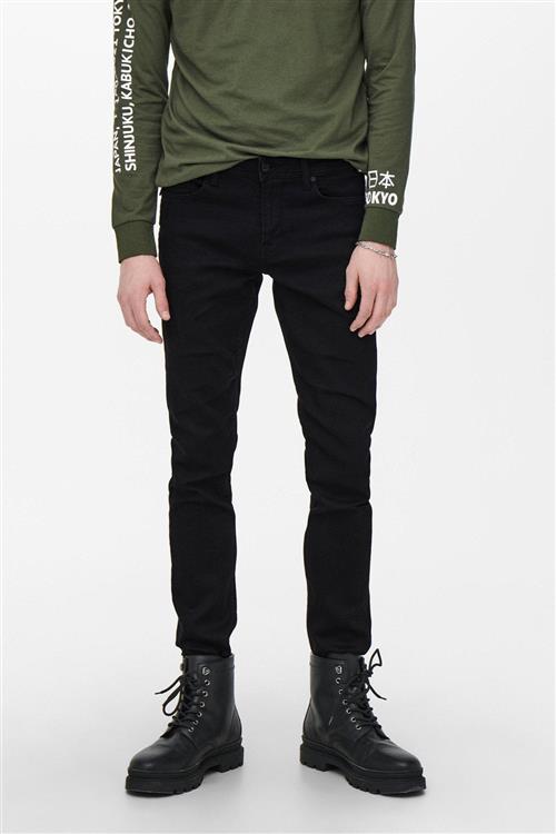 Loom Slim Jog Pants - Sort - Herre - 34/34 - Only & Sons