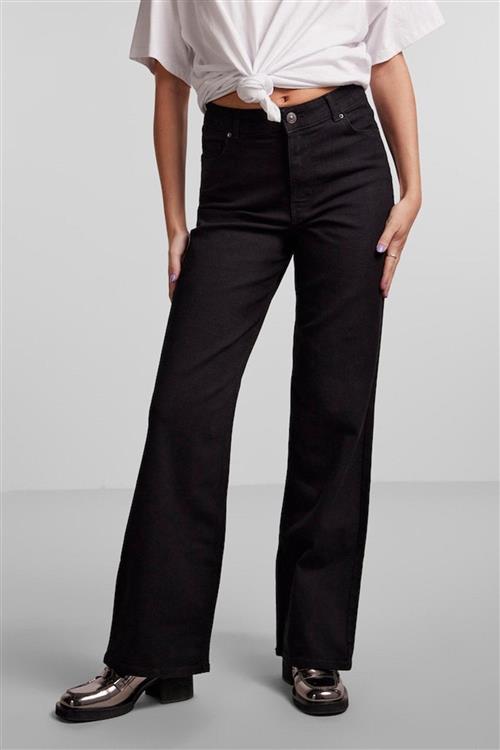 Peggy Wide Jeans - Sort - L - PIECES