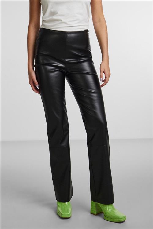 Molla High Waist Bukser - Sort - L - PIECES
