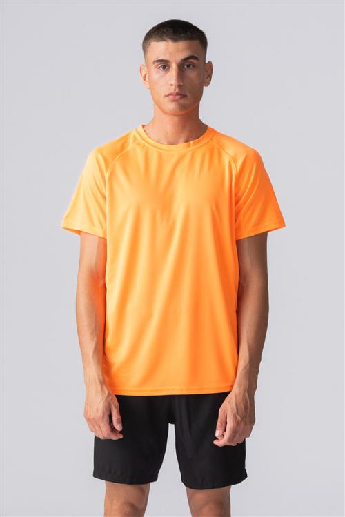 Trænings T-shirt - Orange - Herre - 2XL - TeeShoppen