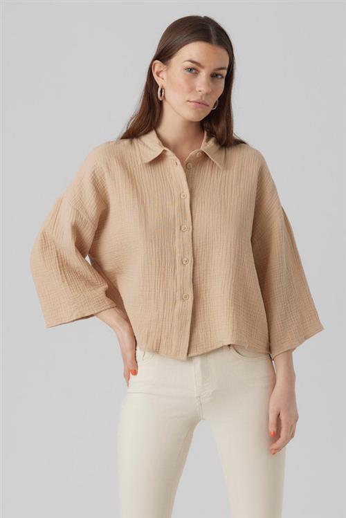 Natali Crop Shirt - Irish Cream - XS - Vero Moda
