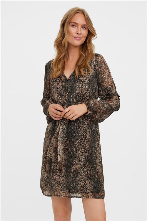 Nala V-neck Kjole - Silver Mink - L - Vero Moda
