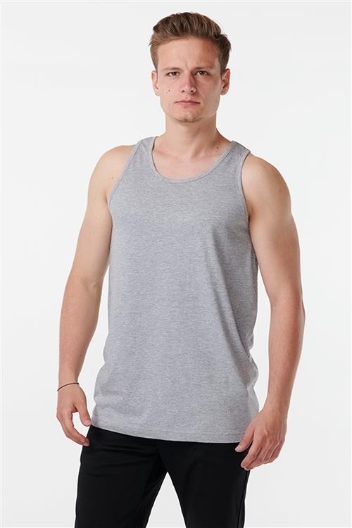 Basic Tanktop - Grå - Herre - XL - TeeShoppen