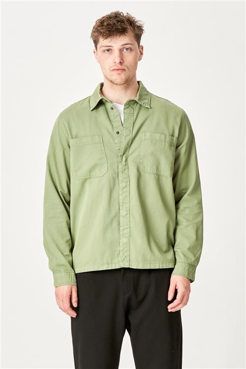 Alex Skjorte Regular Fit - Lys Olivengrøn - Regular fit - M - TeeShoppen