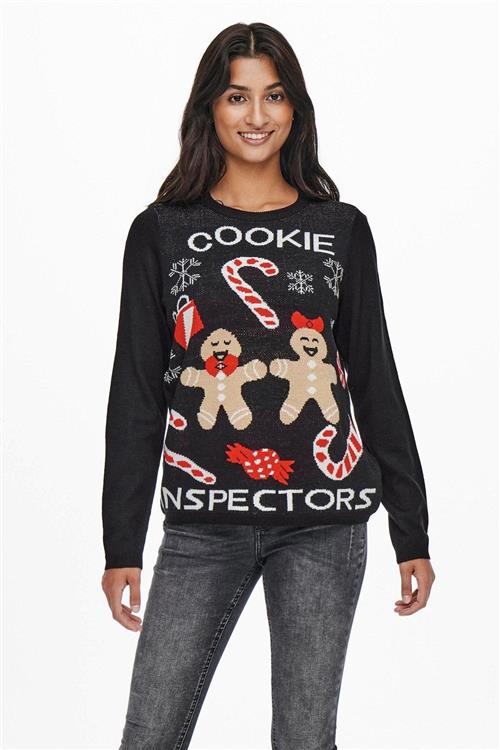 Joy Julestrik - Sort - Dame - XS - ONLY