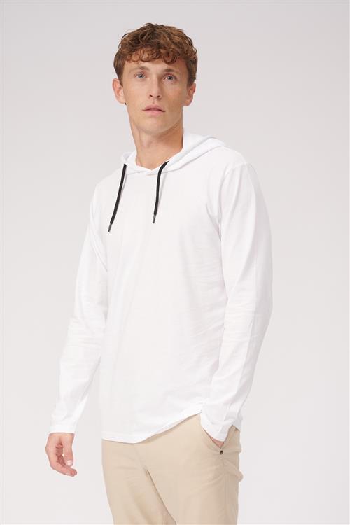 Light hoodie - Hvid - Herre - S - TeeShoppen