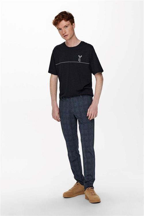 Mark Check Bukser - Dress Blue - Herre - 30/32 - Only & Sons
