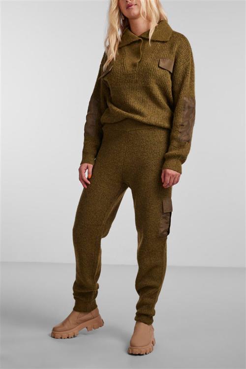 Naura Knit Pants - Fir Green - XS - PIECES