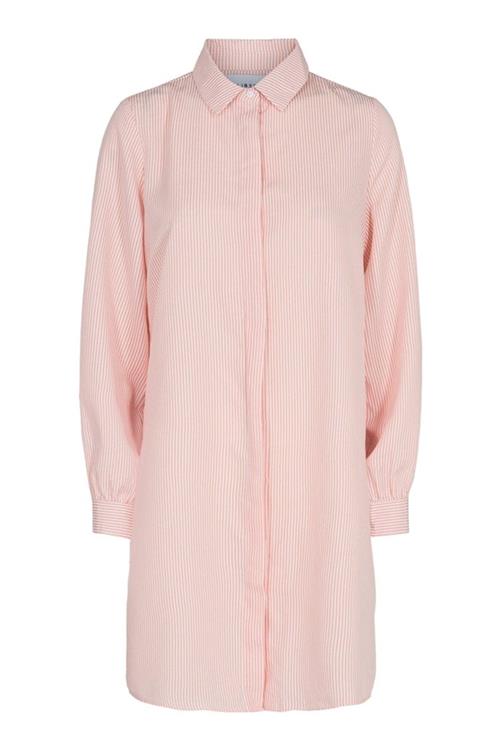 Ulrikke Shirt - Rose Hvid Stribet - Dame - M - Liberté