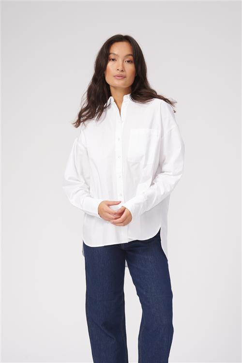 Relaxed Shirt - Hvid - Dame - M - TeeShoppen
