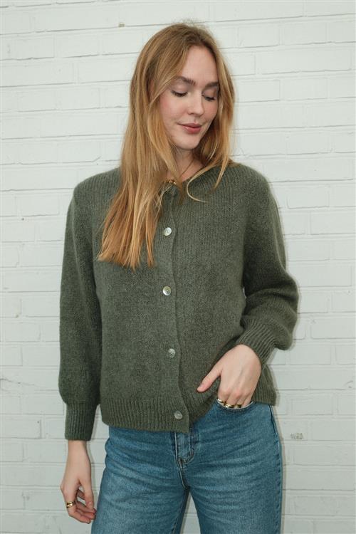 Anna Cardigan - Mørkegrøn - S/M - TeeShoppen