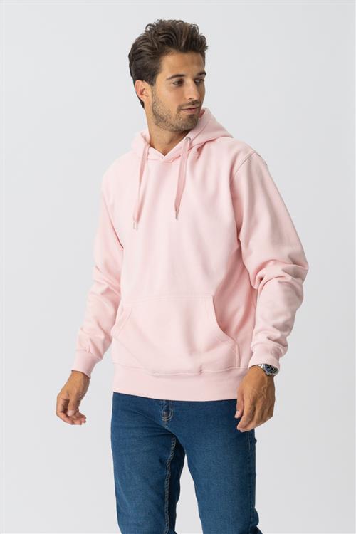 Basic hoodie - Lyserød - Herre - 3XS - TeeShoppen