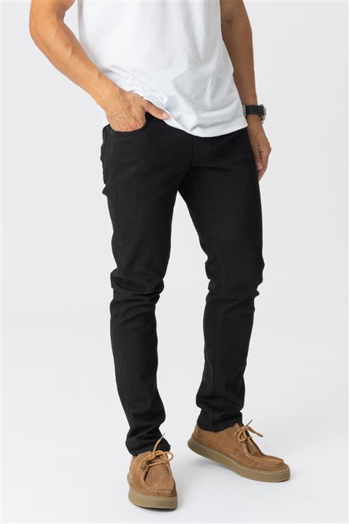 Originale Performance Jeans (Slim) - Black Denim - Slim fit - Herre - 31/32 - TeeShoppen