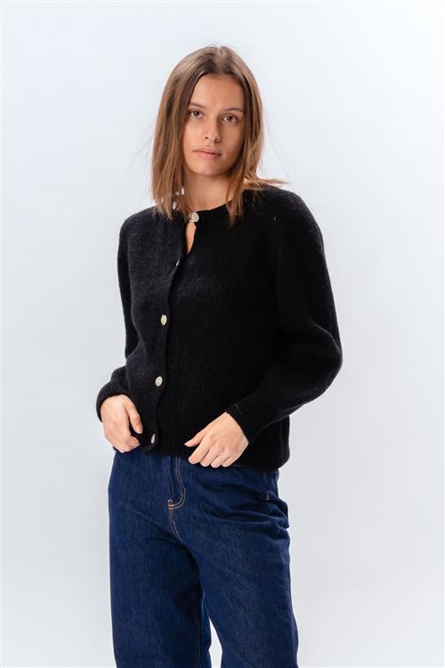 Anna Cardigan - Sort - L/XL - TeeShoppen