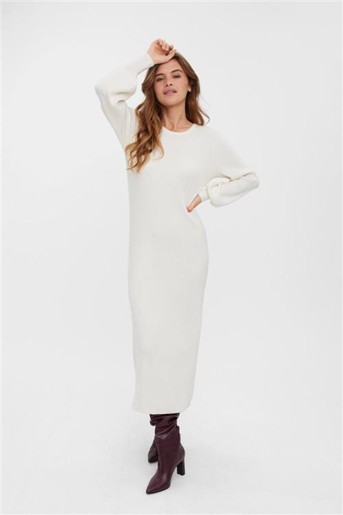 Valor O-Neck Strikkjole - Birch - S - Vero Moda
