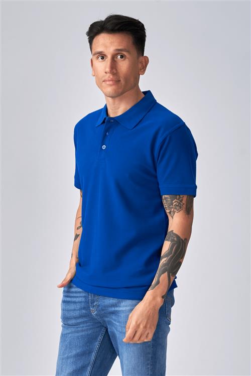 Basic Polo - Blå - Herre - XS - TeeShoppen