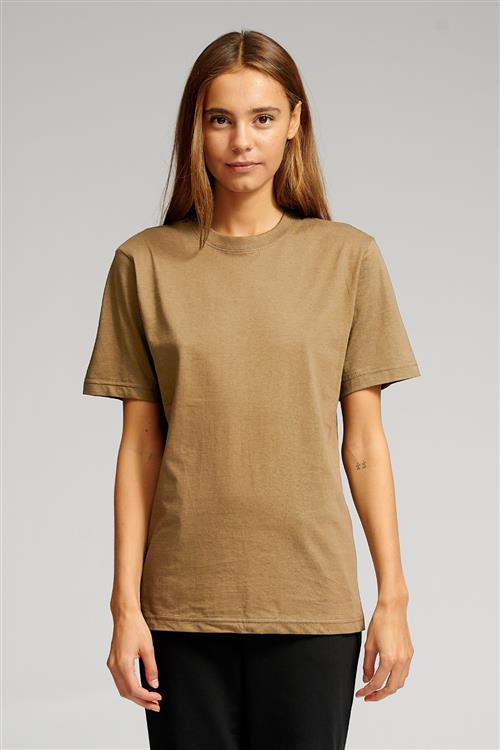 Oversized T-shirt - Khaki (dame) - Dame - XL - TeeShoppen