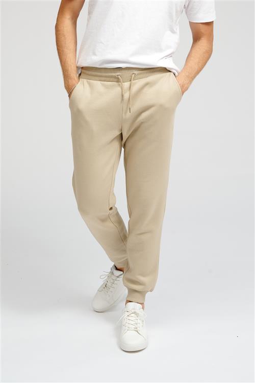 Basic Sweatpants - Mørk Beige - Herre - M - TeeShoppen