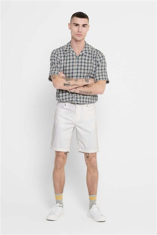 Ply Stretch Shorts - Hvid - Herre - 28 - Only & Sons