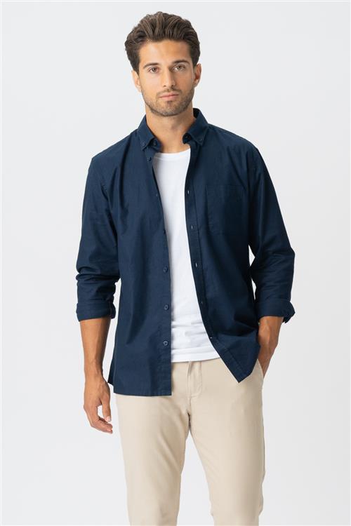 Originale Performance Oxford Skjorte - Navy - Herre - 3XL - TeeShoppen