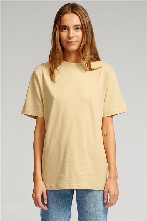 Oversized T-shirt - Sand (dame) - Dame - 2XL - TeeShoppen