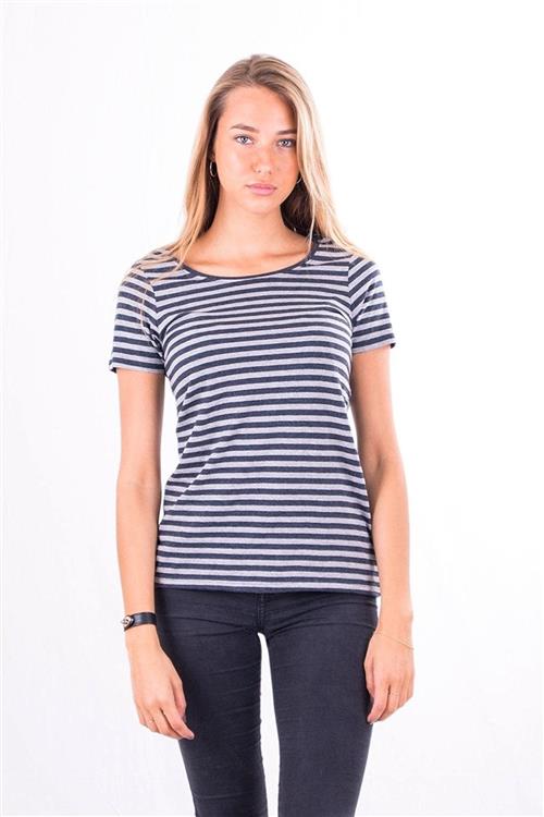 Nørregade T-shirt - Blå-Grå - Dame - M - TeeShoppen