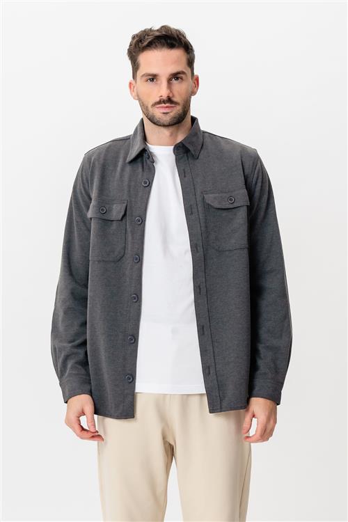Performance Regular Overshirt - Grå - Regular fit - S - TeeShoppen