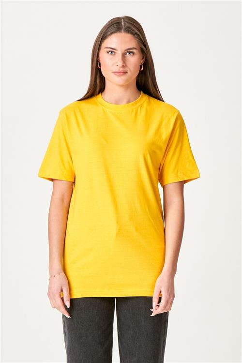Oversized t-shirt - Gul - Dame - M - TeeShoppen