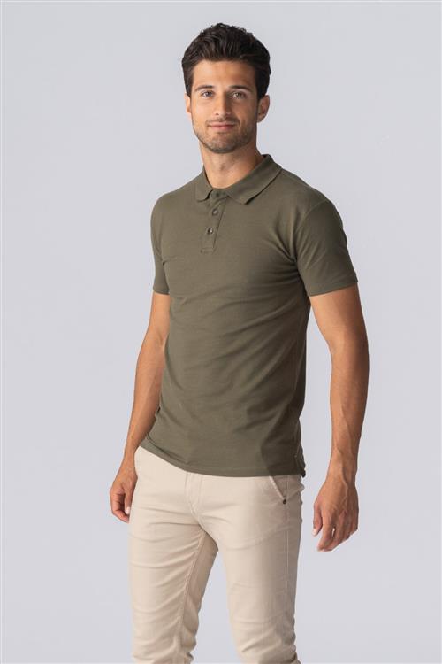 Muscle Polo Shirt - Armygrøn - Herre - 3XL - TeeShoppen