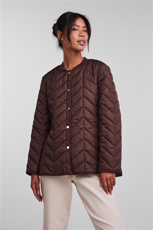 Fawn Short Quilted Jacket - Chicory Coffee - 2XL - PIECES