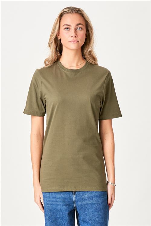 Boyfriend Tee - Army Grøn - Dame - 2XS - TeeShoppen