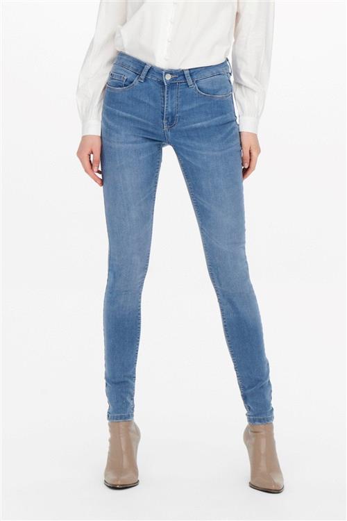 Originale Performance Jeans - Lyseblå (Mid Waist) - Dame - XS/32 - Jacqueline de Yong