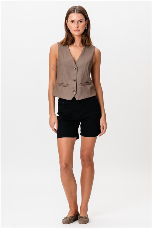 Originale Performance Denim Shorts - Sort Denim (Kvinde) - M - TeeShoppen