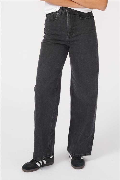 Originale Performance Wide Jeans - Washed Black Denim - Dame - 32/32 - TeeShoppen