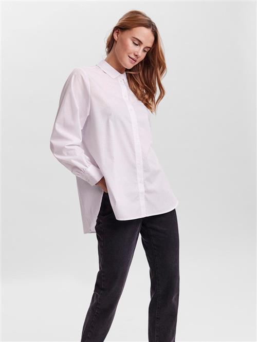 Ella Basic Skjorte - Hvid - Dame - M - Vero Moda