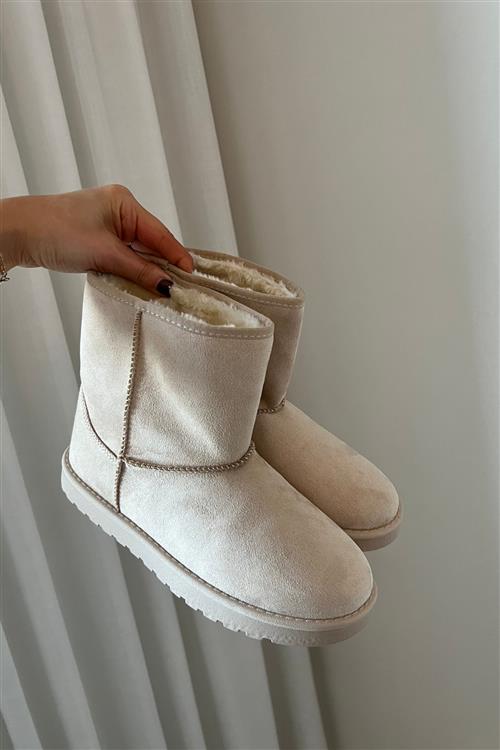Teddy Støvle - Beige - Dame - 39 - TeeShoppen