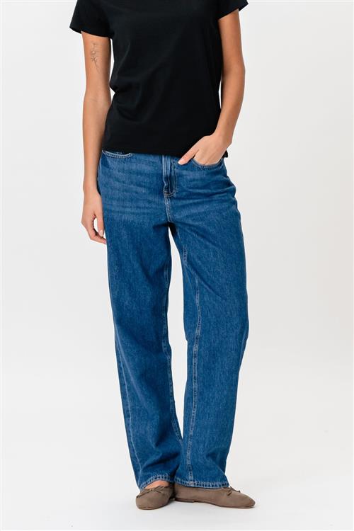 Originale Performance Loose Jeans - Medium Blue Denim - Dame - 26/32 - TeeShoppen