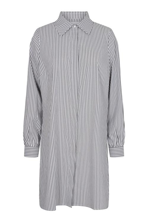 Ulrikke Shirt - Sort-Hvid Stribet - Dame - M - Liberté