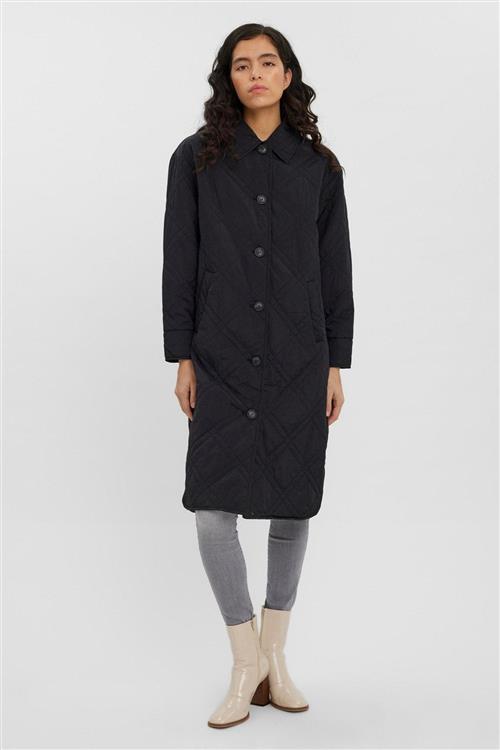 Ambere Merson Long Coat - Sort - Dame - S - Vero Moda
